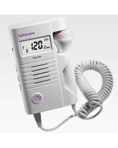 Doppler foetal de poche avec affichage du rythme cardiaque FM-200