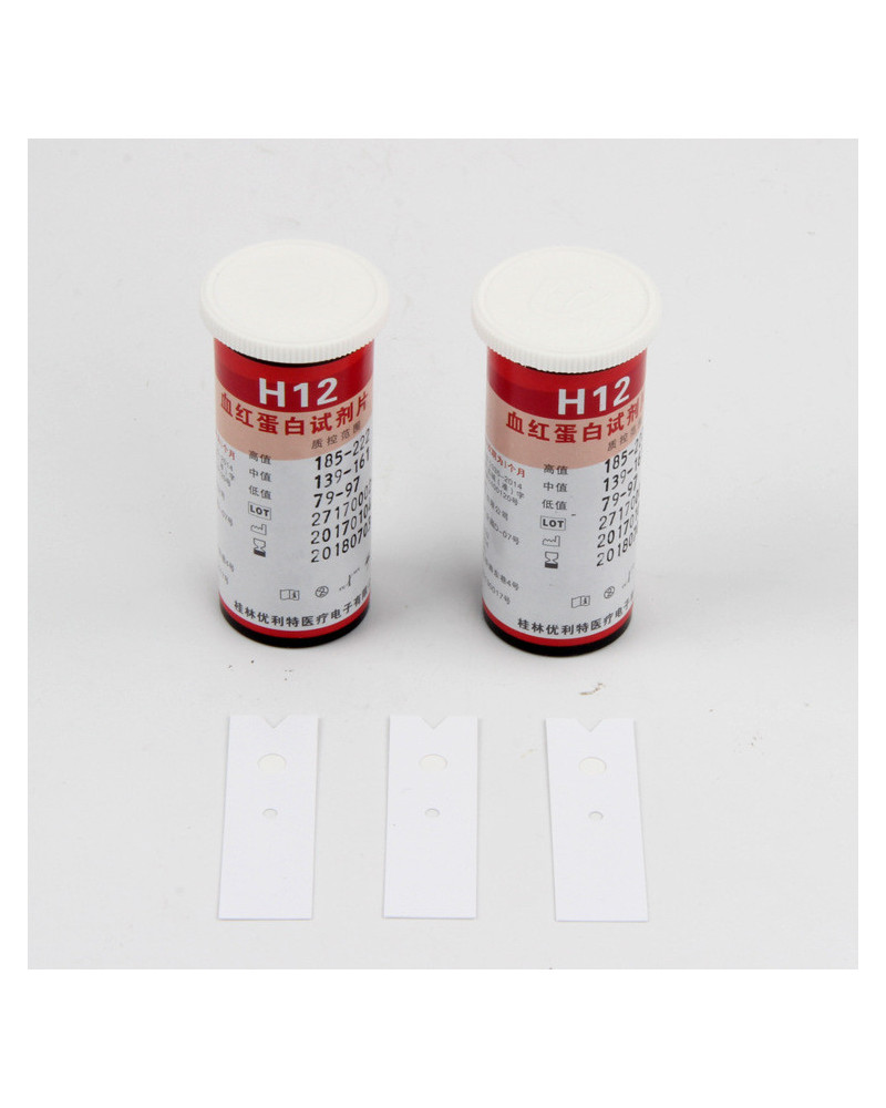 Bandelette réactives pour Analyseur d\'hémoglobine URIT 12