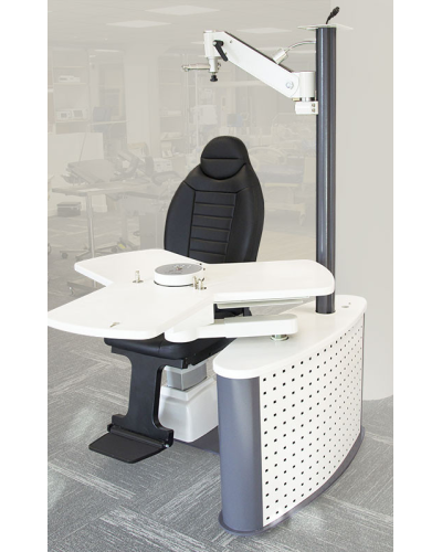 Unité de consultation pour ophtalmologie (Fauteuil patient + tables à  instruments)