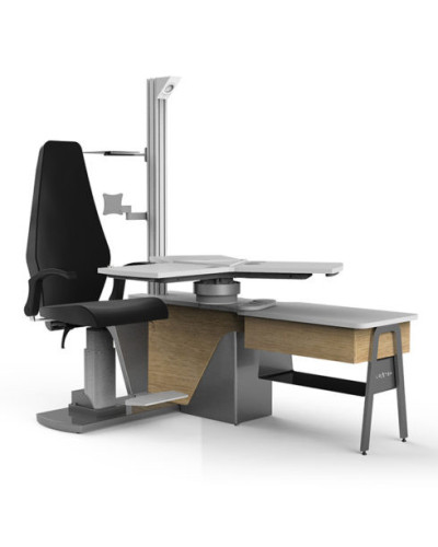 Unité de consultation pour ophtalmologie (Fauteuil patient + tables à  instruments)