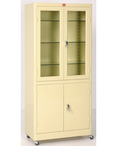 Armoire à instruments avec deux battants