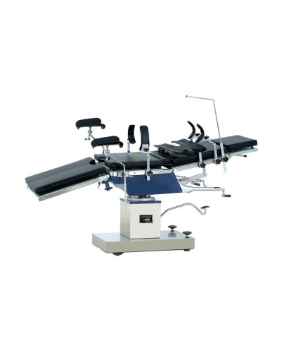 Table d’opération hydraulique universelle & radio‑transparente – qualité inox, position Trendelenburg