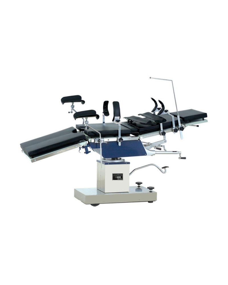 Table d’opération hydraulique universelle & radio‑transparente – qualité inox, position Trendelenburg