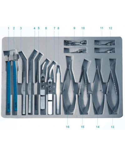 Set d'instruments pour petite chirurgie de cataracte, Modèle SYX16