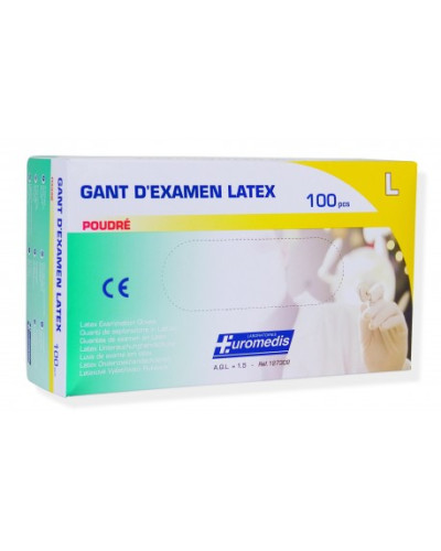 Gant d\'examen en latex poudré