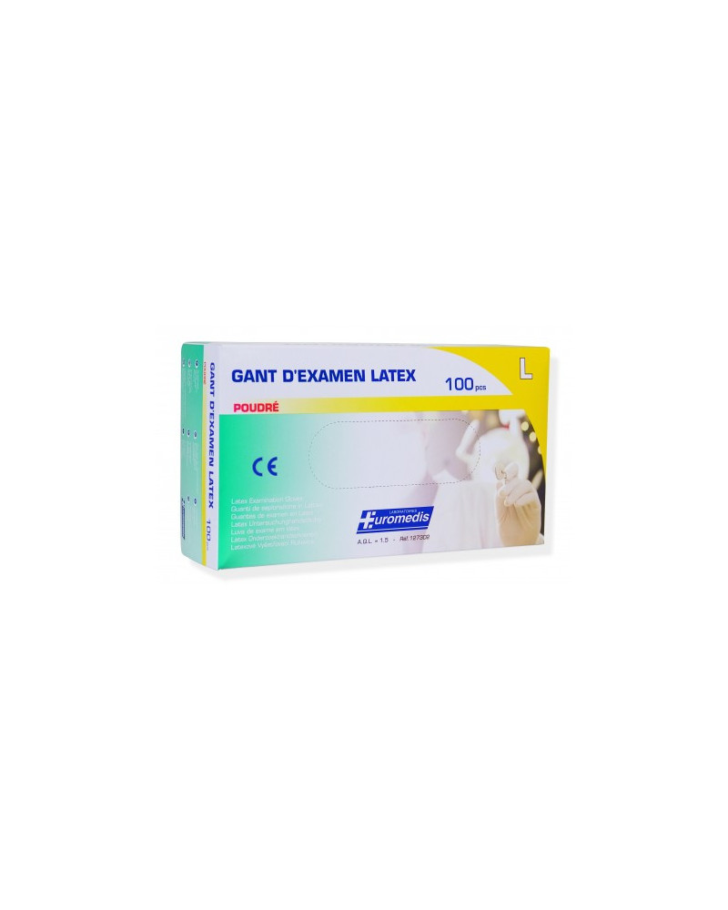 Gant d\'examen en latex poudré