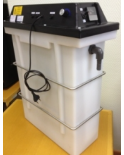 Bac pour fixateur argent 120-m manuel 8 litres