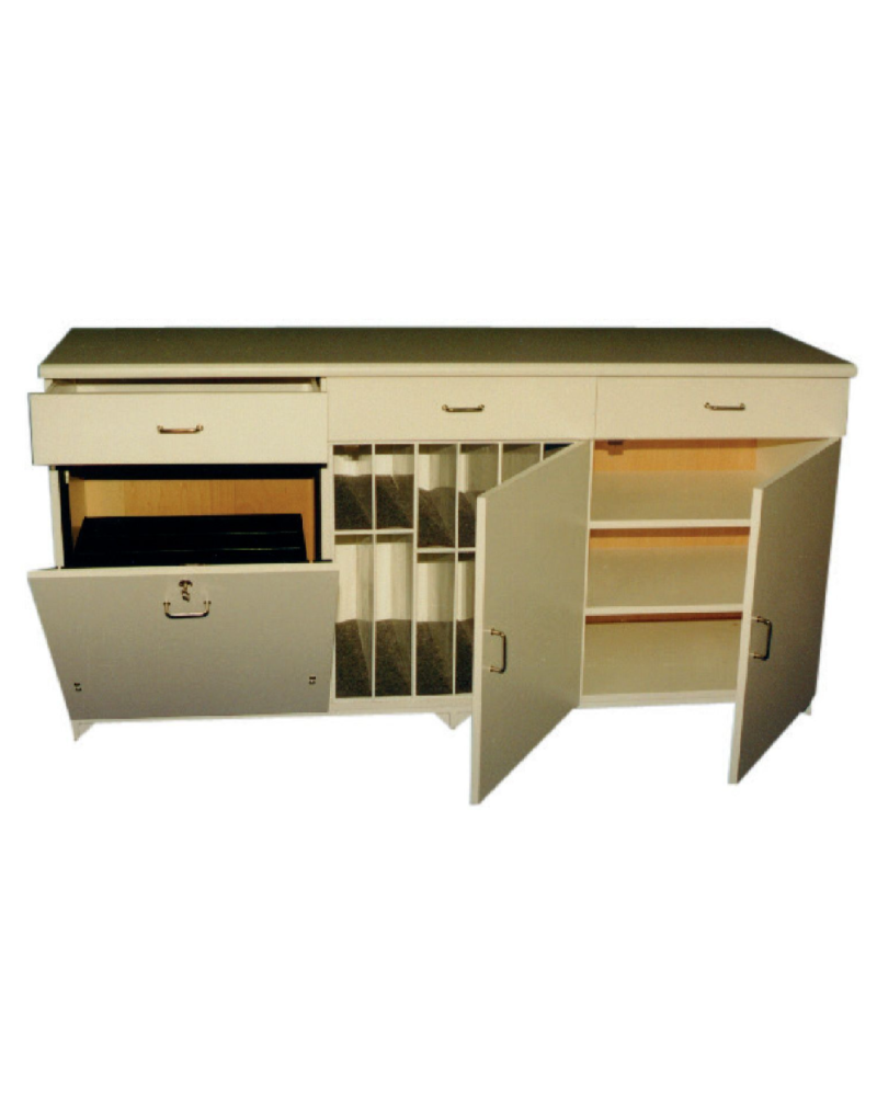 Meuble avec compartiment à  triple combinaison FCS