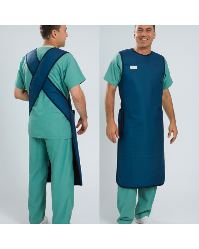 Blouse chirurgicale 120 x 60 cm, bande dorsale 0,50 mm