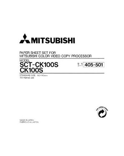 Papier thermique couleur mitsubishi CK100S