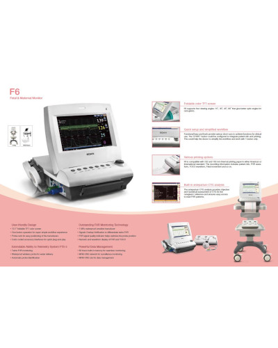 Cardiotocographe (Moniteur foetal) F6 Gemellaire