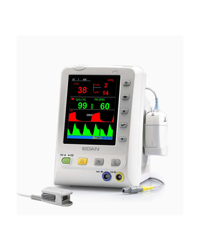 Moniteur Multiparamètres Capnographe SpO2 + CO2