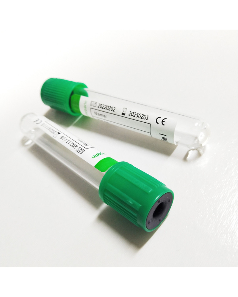 Tube de prélèvement sous vide Héparine 5 ml