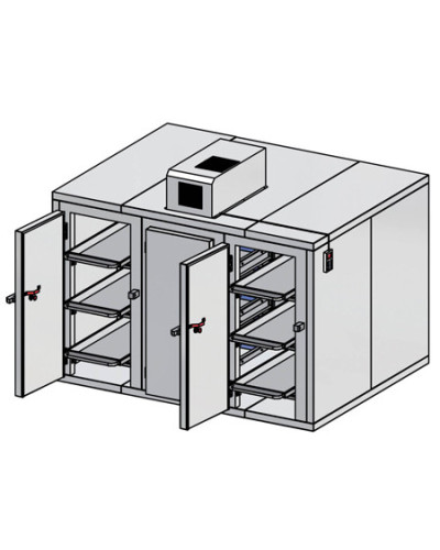 Chambre mortuaire démontable pour 9 corps, Modèle Fiocchetti
