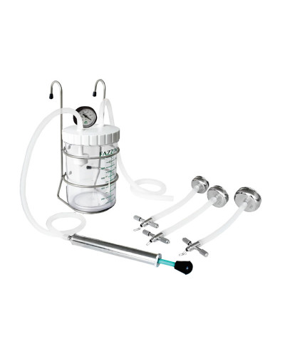 Ventouse obstétricale Manuelle: Pompe manuelle + Set 3 ventouses Ø 40/50/60