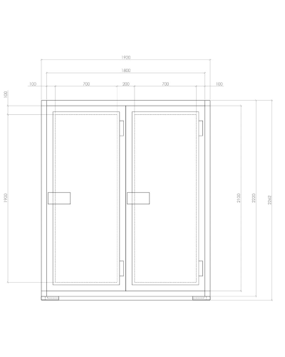 Chambre froide 4 corps modèle frima morg421