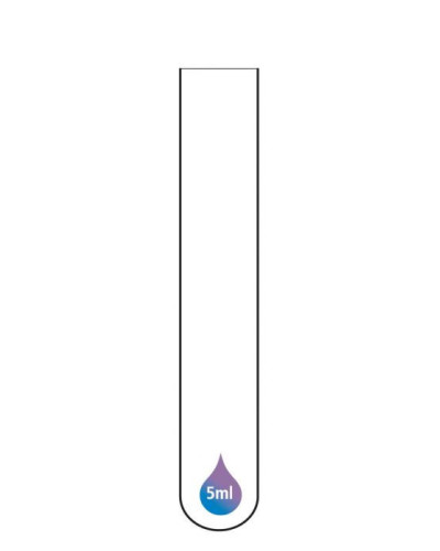 TUBE 5ML POLYSTYRENE APLAT BLANC GRADUE