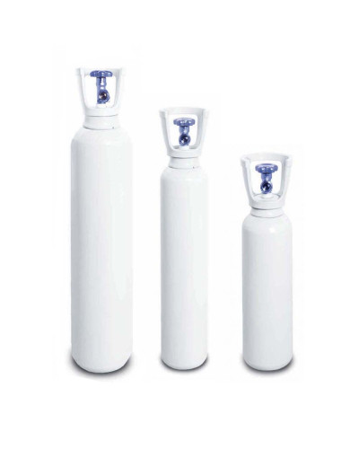 Bouteille d'oxygène médical  ( livrée vide) 200 Bar, 700 Litres d'oxygène ou 3,5 Litres d'eau