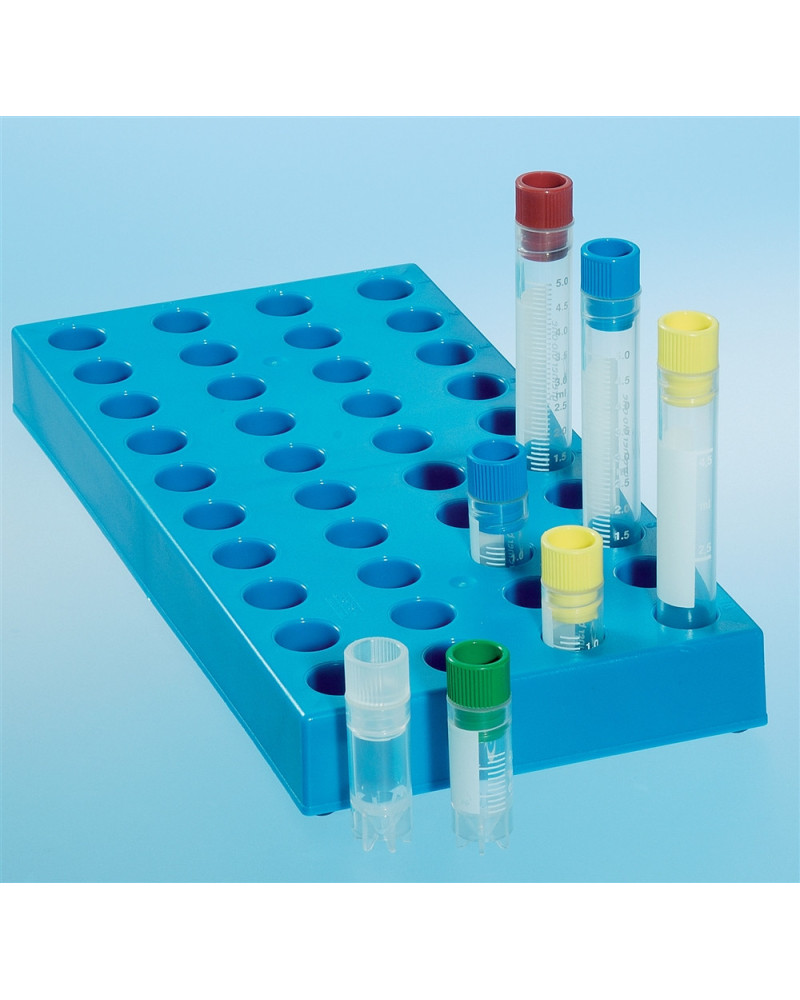 Cryopack avec portoir: 1 portoir pour 72 tubes de 5 ml