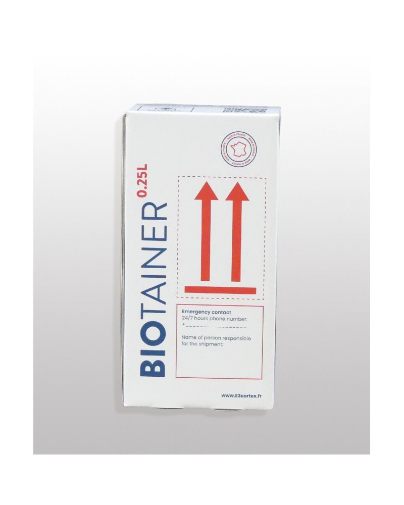 Emballage extérieur pour biotainer 0,25 litre
