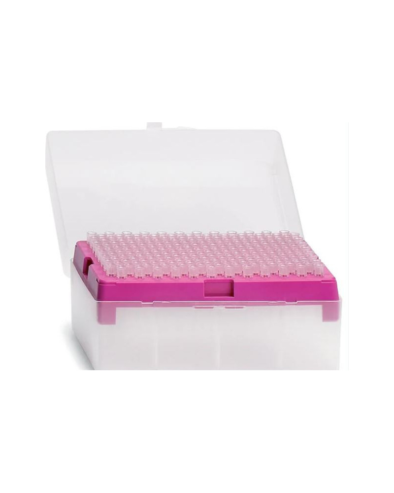 Cônes finntip en rack: 5 - 300µl, longueur 52, stérile