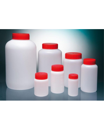 Flacons à large ouverture 2500 ml avec anse, bouchés Flacons à large ouverture 2500 ml avec anse, bouchés