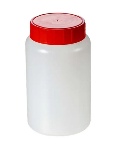 Flacons à large ouverture 500ml, bouchés/ionisés, double ferm