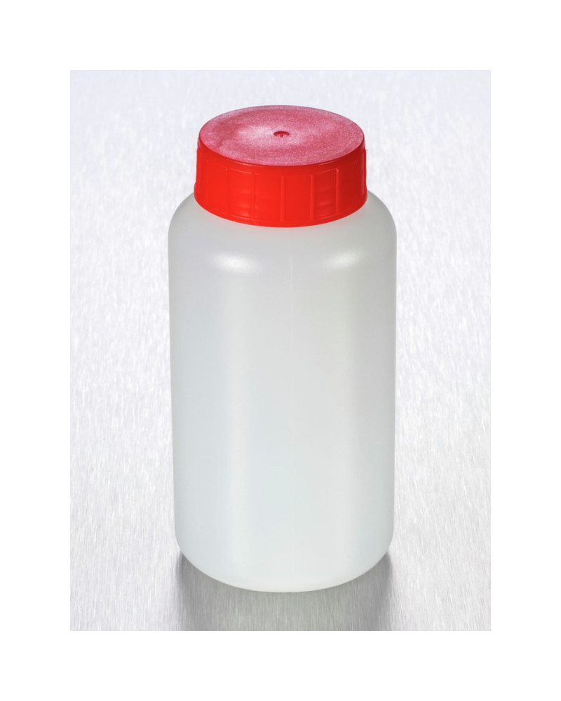 Flacons à large ouverture 150ml, bouchés, simple fermeture