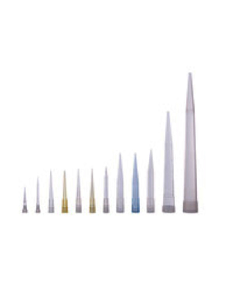 Cônes clinitips en rack: 5 - 200 µl, pointe coupée (ou droite)
