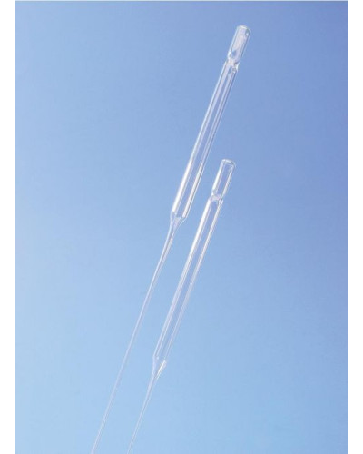 Pipettes pasteur pointe fermée, non cotonnée