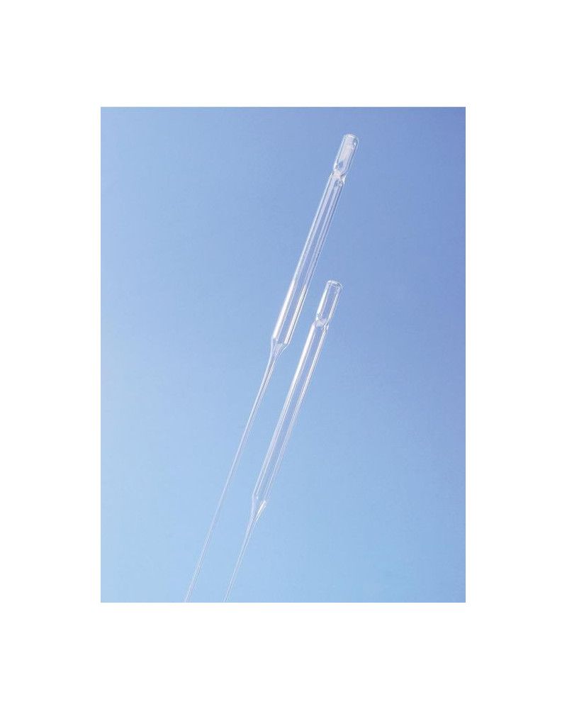 Pipettes pasteur pointe fermée, non cotonnée