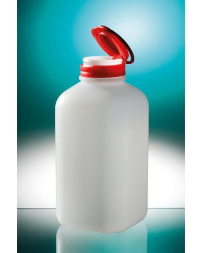 Flacons carrés de 500 ml, bouchés