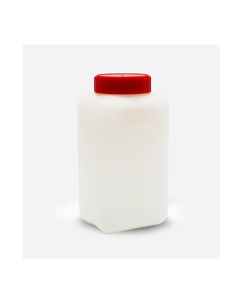 Flacon 250ml rond double fermeture ionisé-Large ouverture