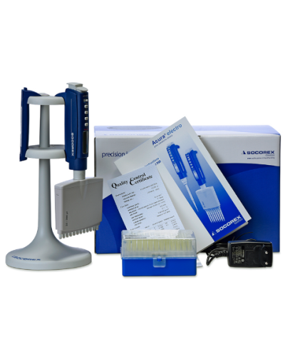 Micropipette acura electro socorex 955 à  08 canaux: 20 - 350µl