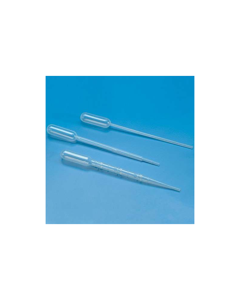 Pipette plastique graduée en polystyrène  1ml , non stérile