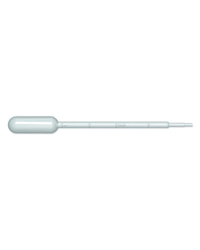Compte-gouttes 1 ml, Pointe fine - Petit bulbe - Longueur 150 mm
