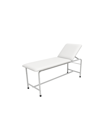 Table d\'examen médical blanc