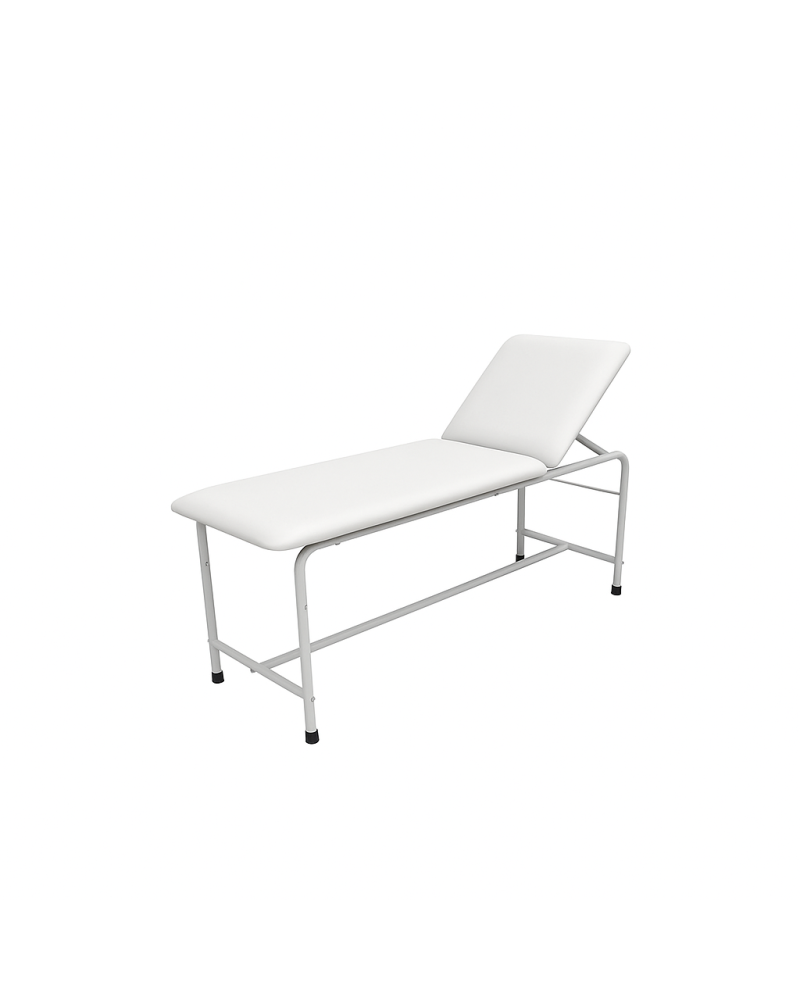 Table d\'examen médical blanc