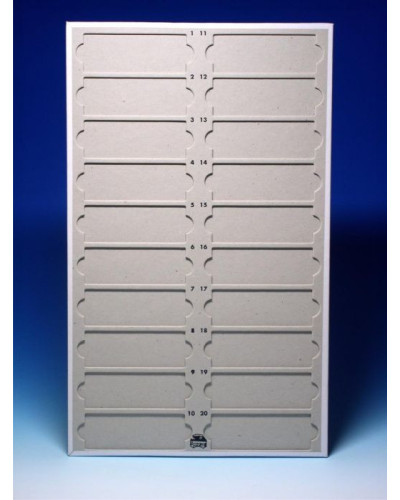 Plateau rangement de lames porte - objets, 20 lames