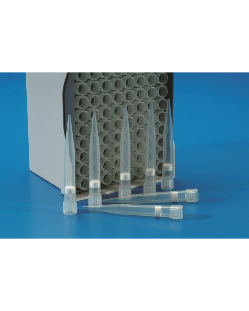 Cônes filtre UNIBOX FILTER SYSTEM 40 µl, rack stérile de 96