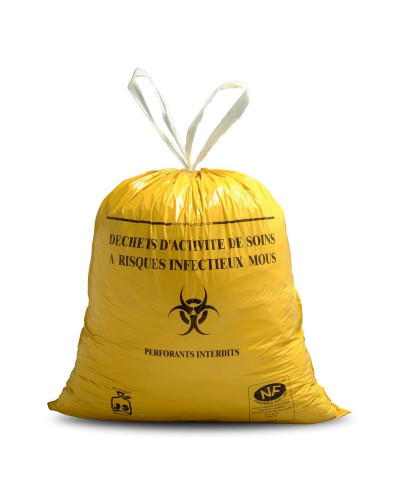 Sacs poubelle jaune 30 L (Sac de déchets infectieux)