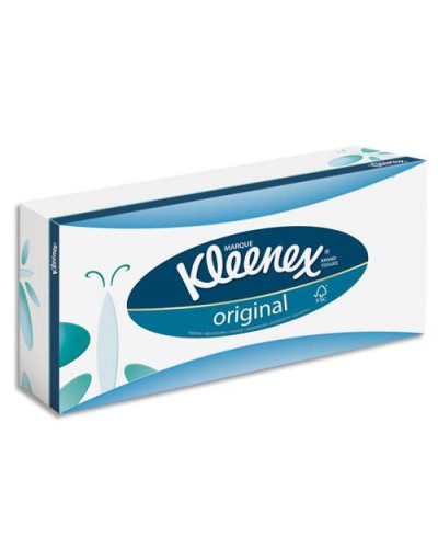 Mouchoirs kleenex, boîte rectangle