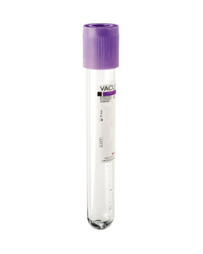Tube de prélèvement sous vide vacutest en p.e.t 9ml/10ml EDTA K2 stérile