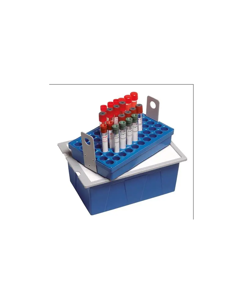 Megabox grand modèle, portoir thermoformé, 77 tubes de 7 ml