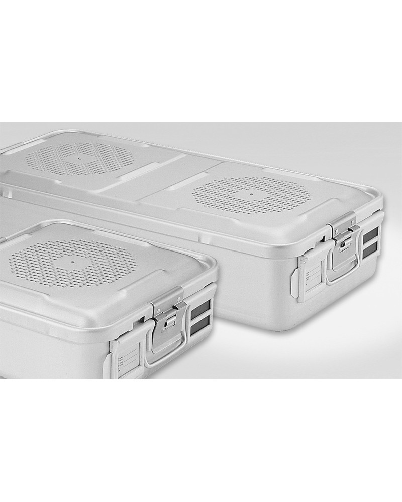 Conteneur en aluminium, couvercle argent