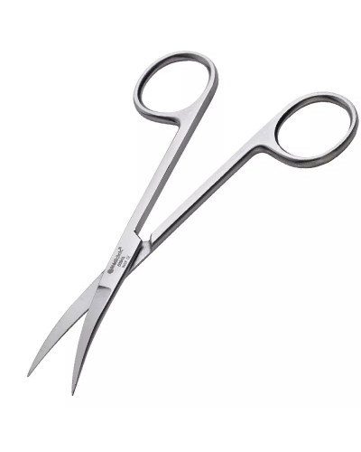 Ciseaux iridectomie en Tungstène, courbes 11 cm