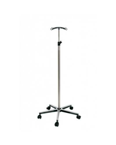 Pied à sérum brillant tige aluminium