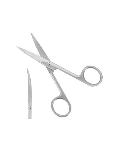 Ciseaux pointus (2 bouts pointus), courbes, 25 cm