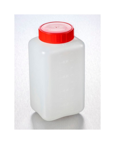 Flacons à large ouverture 2500ml, bouchés