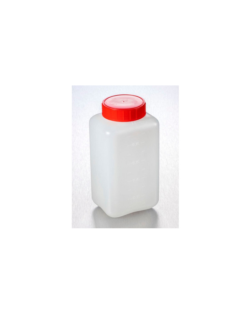 Flacons à large ouverture 2500ml, bouchés